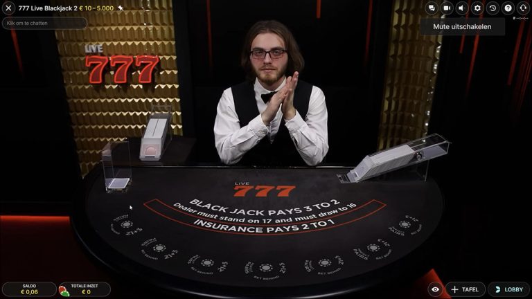 Live Blackjack casino777 - screenshot