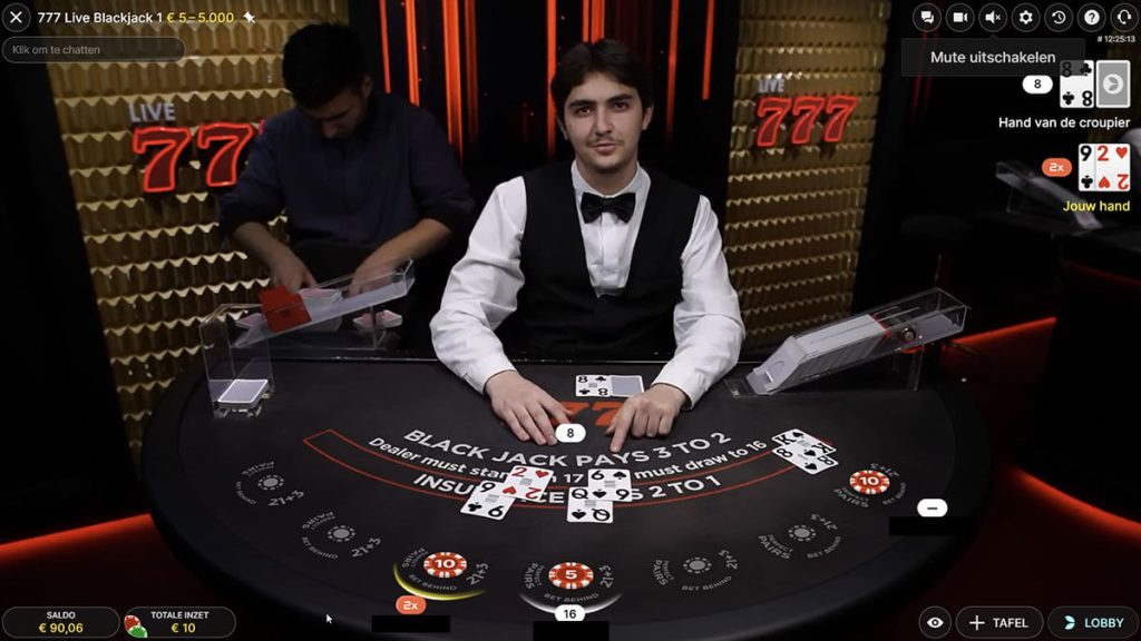 Blackjack live casino777 - screenshot